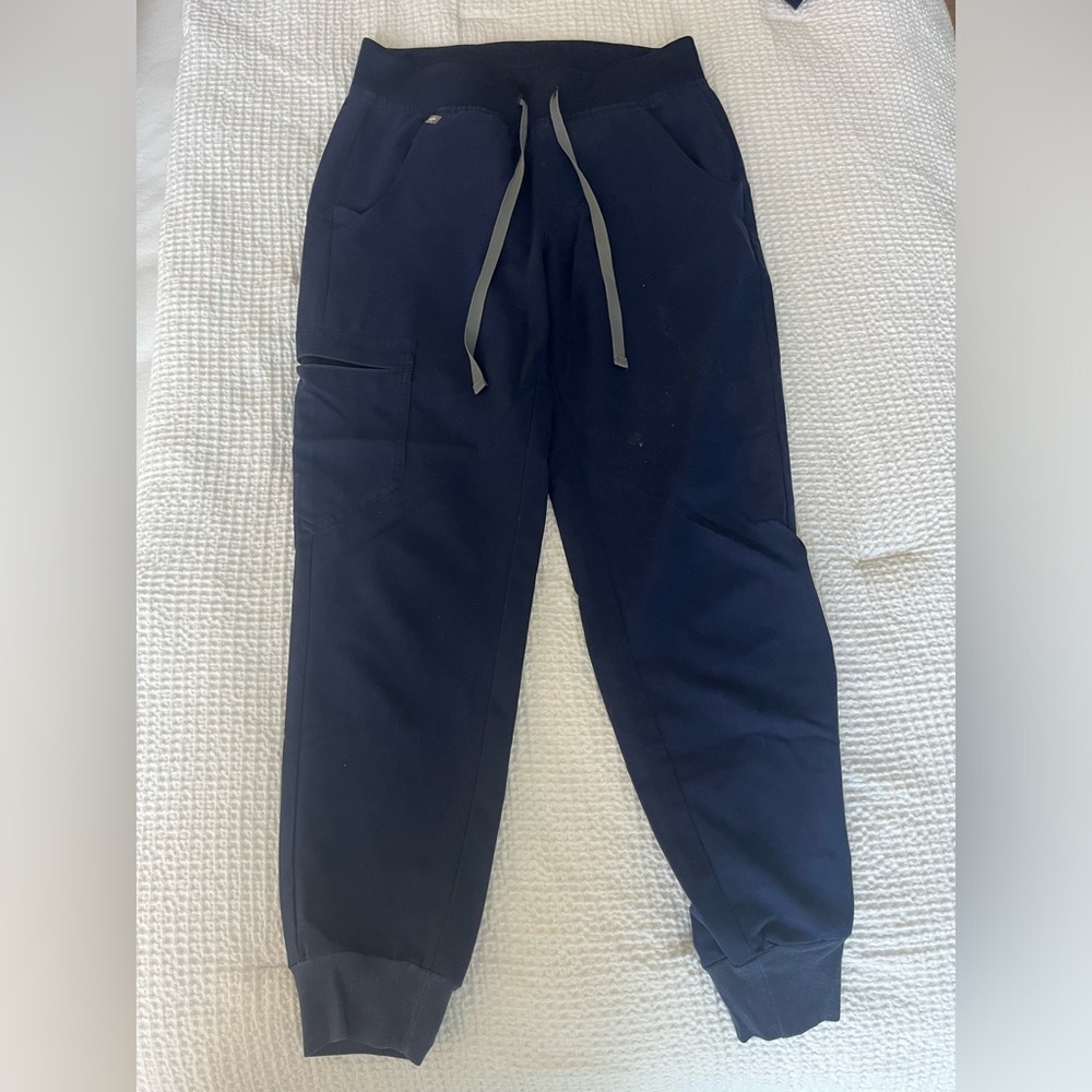 FIGS Navy Zamora Petite Jogger Scrub Pants